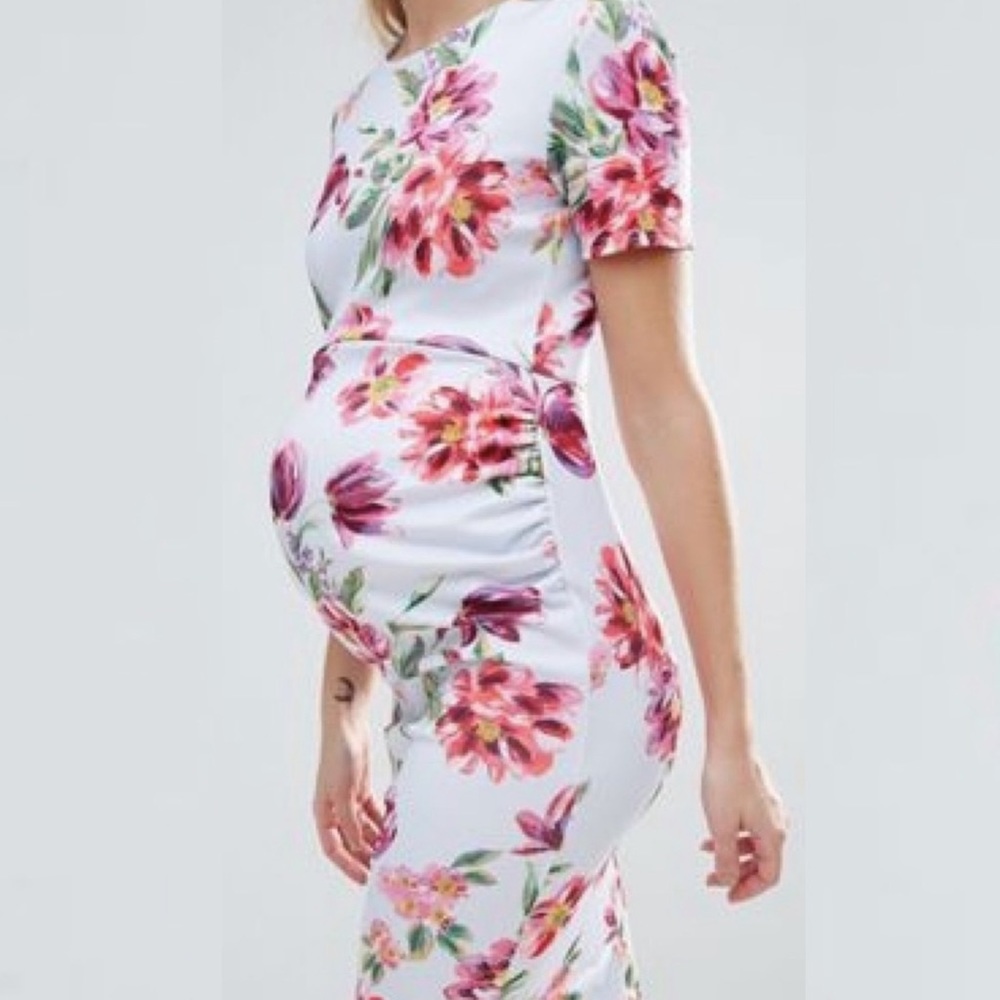 ASOS Maternity Floral Bodycon Dress